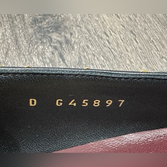 $1.5K 2024 CHANEL CC LOGO BOW BLACK LEATHER GOLD CHAIN BALLET BALLERINA FLATS 38 - Picture 13 of 15